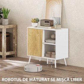 HOMCOM Dulap Modern Reglabil Alb | Aosom Romania