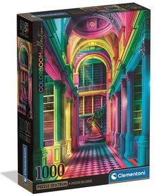 Colorat Colorboom bibliotecă puzzle Compact 1000 de piese Clementoni