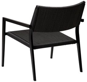 Fotoliu negru din împletitură de trestie Loop – DAN-FORM Denmark