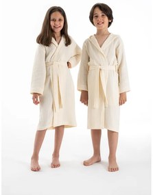 Halat pentru copii crem pentru 5-6 ani din muselină Muslin – Foutastic