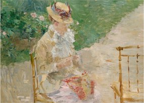 Tablou - Berthe Morisot, Young Woman Knitting, reproducere (70x50 cm)