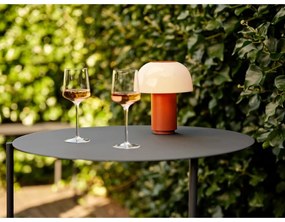 Masă de dining neagră rotundă din metal ø 70 cm Disc – Zone