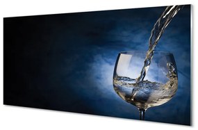 Tablouri acrilice sticlă de vin alb