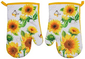 Set 2 manusi galbene cu magnet SUNFLOWER