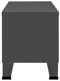 Dulap TV industrial, antracit, 105x35x42 cm, metal 1, Antracit