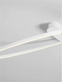 Lustra LED aplicata design modern minimalist KIKLOS alb