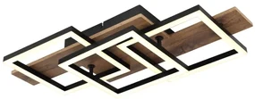 Plafoniera LED design slim JEFFRY aspect lemn 67350-24 GL