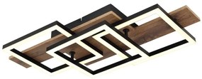 Plafoniera LED design slim JEFFRY aspect lemn 67350-24 GL