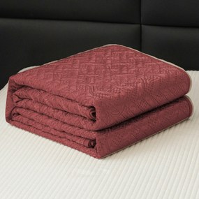 Cuvertura de pat cu model WICKER visiniu Dimensiune: 170 x 210 cm