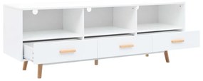 247611 vidaXL Comodă TV, alb, 160 x 40 x 55 cm, MDF