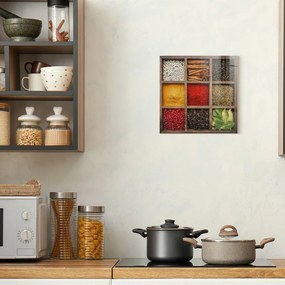 Tablou din sticlă 30x30 cm Spices Box – Styler