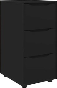 vidaXL Dulap de depozitare Negru 40 x 48 x 81 cm Lemn compozit