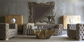 Canapea capitonata design clasic, cu tapiterie din catifea, Luzy 21710 VH