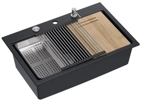 Chiuveta din granit MARC 110 WORKSTATION negru