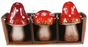 Decorațiuni de toamnă Set de ciuperci dinceramică, 3 bucăți