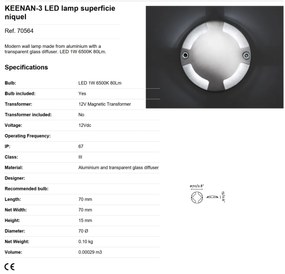 Corp aparent exterior IP67 LED Keenan 70564