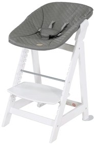 Scaun de masă pentru bebe alb Luxe – Roba