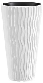 Ghiveci de flori, SANDY Slim 400, 70.8 cm, alb, Prosperplast