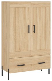 830335 vidaXL Dulap înalt, stejar Sonoma, 69,5x31x115 cm, lemn prelucrat