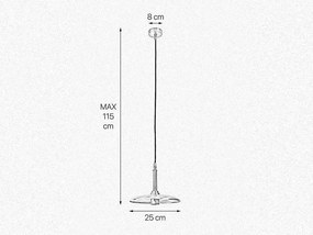 Pendul realizat manual din alama Elio 25cm