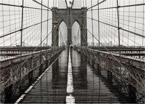 Tablou pe sticlă - Podul Brooklyn (70x50 cm)