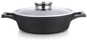 Cratiță marmorată cu capac 36 cm, 7.9 L Royalty Line RL-MR36ML, antiaderentă, potrivită pentru gătit fără ulei