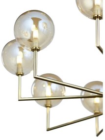 Lustră pe tijă Jupiter 1977 FEME 10xG9/10W/230V auriu/bej