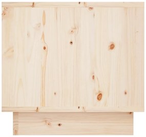 Noptiera, 35x34x32 cm, lemn masiv de pin 1, Maro