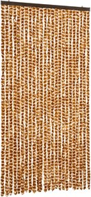 vidaXL Perdea pentru insecte, ocru și alb, 100x230 cm, chenille