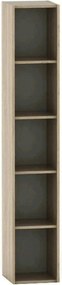 Biblioteca TEMPO ASISTENT NEW 009, stejar sonoma, PAL melaminat, 30x34