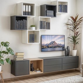 Boxie 1 ușă dulap de perete 80x40x37 cm galben