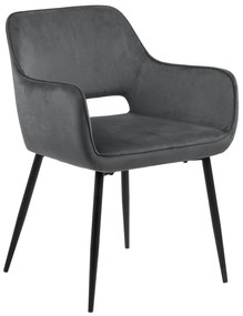MAZZONI EXPORT LORA Gri (material textil Dublin 40) - SCAUN MODERN CU COTIERE