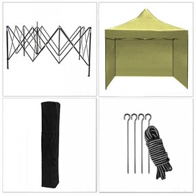 Cort pavilion 2x2 m bej All-in-One