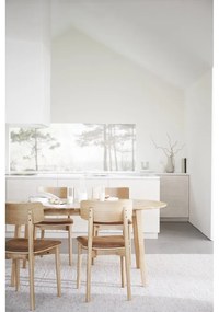 Scaune de dining maro coniac/natural 2 buc. din imitație de piele Wolcott – Rowico