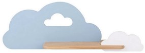 Aplică LED cu raft pentru copii CLOUD LED/5W/230V albastru/alb