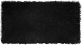 vidaXL Covor din Lână Faux Tafalla Negru 60 x 110 cm Poliester