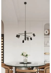 Lustră pe cablu Sollux SL.1207 LEMMI 6xGU10/10W/230V negru