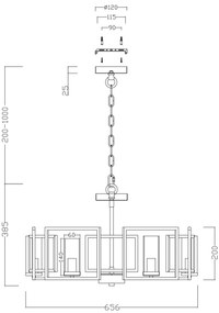 Candelabru  Bowi Maytoni E14, Auriu, H009PL-06G, Germania