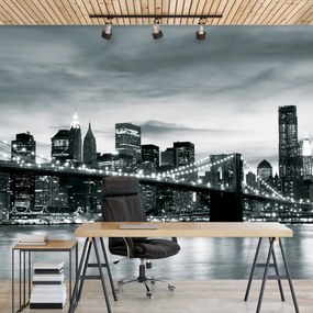 Fototapet - New York și podul Brooklin (152,5x104 cm)