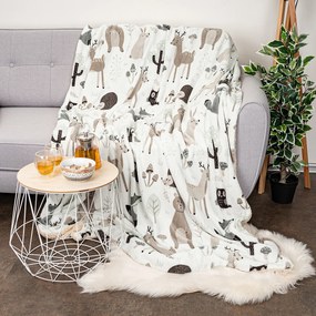 Pătură din imitație blăniță 4Home Nordic Friends, 150 x 200 cm