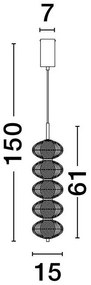 Lustra LED suspendata deosebita design modern KLELIA