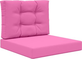 vidaXL Perna pentru canapea de exterior 2 pcs Roz Poliester