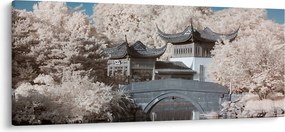 Tablou - pomi înfloriți în Asia (120x50 cm)