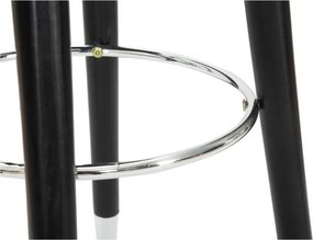 Scaun de bar gri tapițat (înălțime șezut 74 cm) Paris – Mauro Ferretti