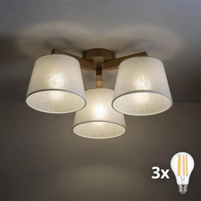 BRILAGI - LED lustră aplicată LATTE SABIA 3xE27/15W/230V pin/alb