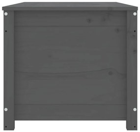 Cutie de depozitare, gri, 110x50x45,5 cm, lemn masiv de pin 1, Gri, 110 x 50 x 45.5 cm