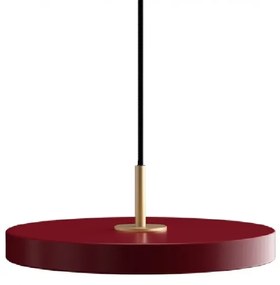 Lustra LED design scandinav Asteria mini - ruby red/ auriu