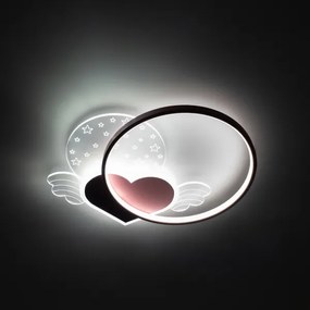 Brilagi - Plafonieră LED pentru copii LOVE, 48W, 230V, 3000/4500/6000K, roz