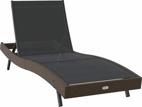 vidaXL Șezlong 197 x 70 x 82 cm poliratan