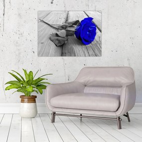 Tablou - Trandafir albastru (70x50 cm)
